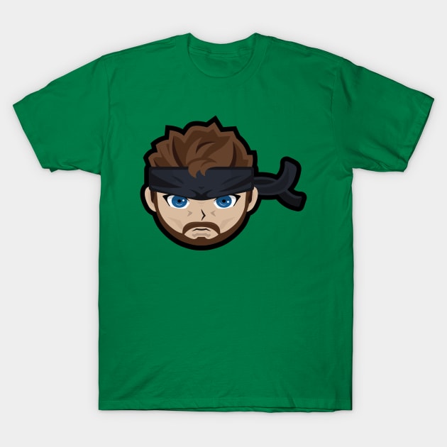 Metal Gear Solid 3 - Naked Snake Sticker T-Shirt by Jamieferrato19